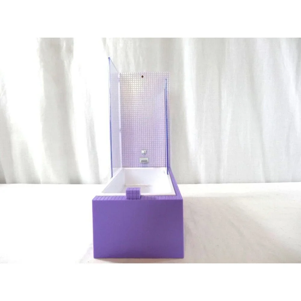 Rainbow High Doll House Purple Bathroom Tub with sides for 11-12